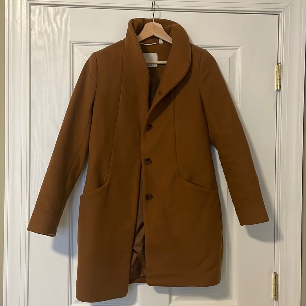 Aritzia Wolford Cashmere Wool “The Cocoon” Coat in Camel